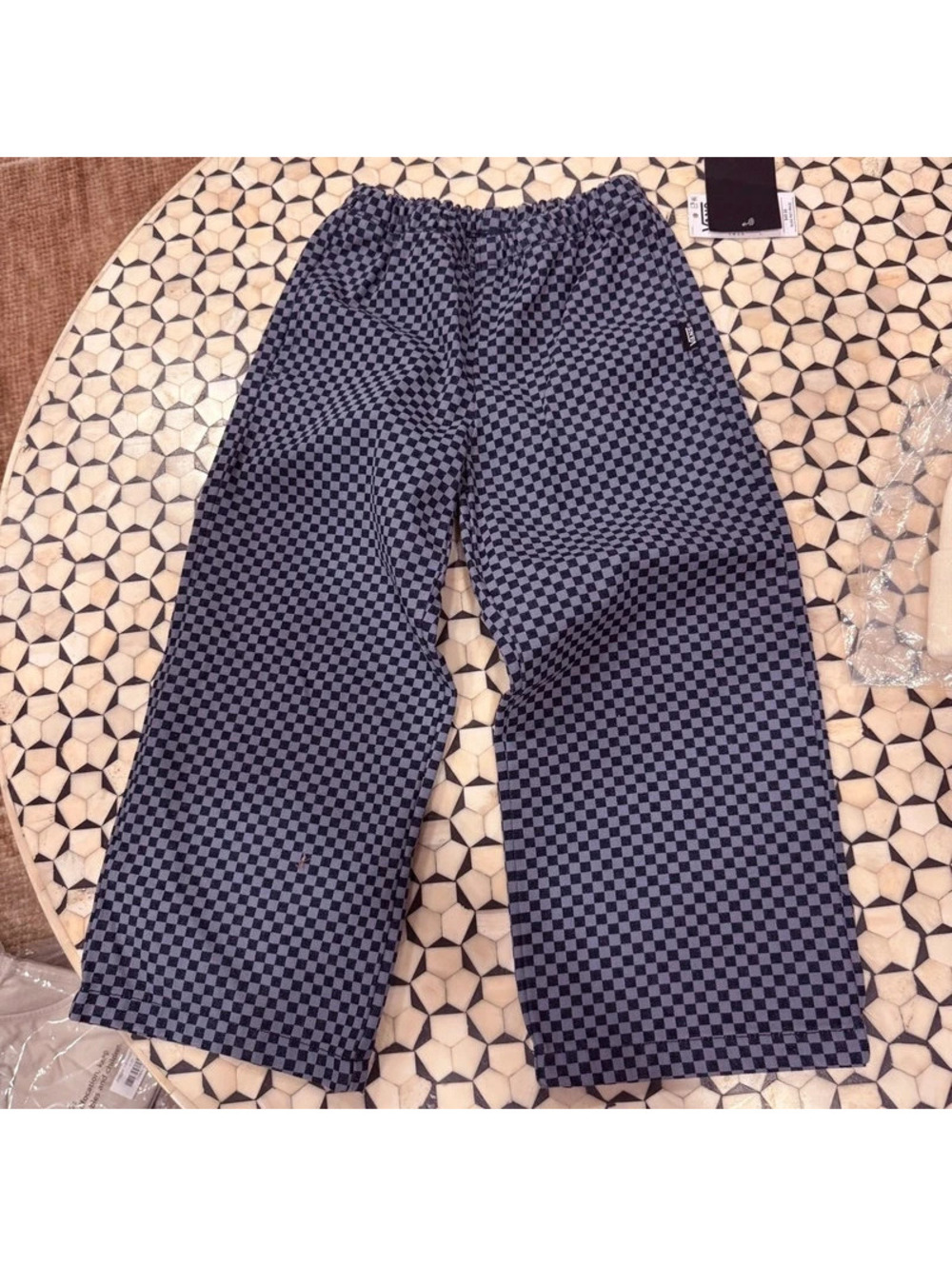 Vans checkerboard wide leg pant